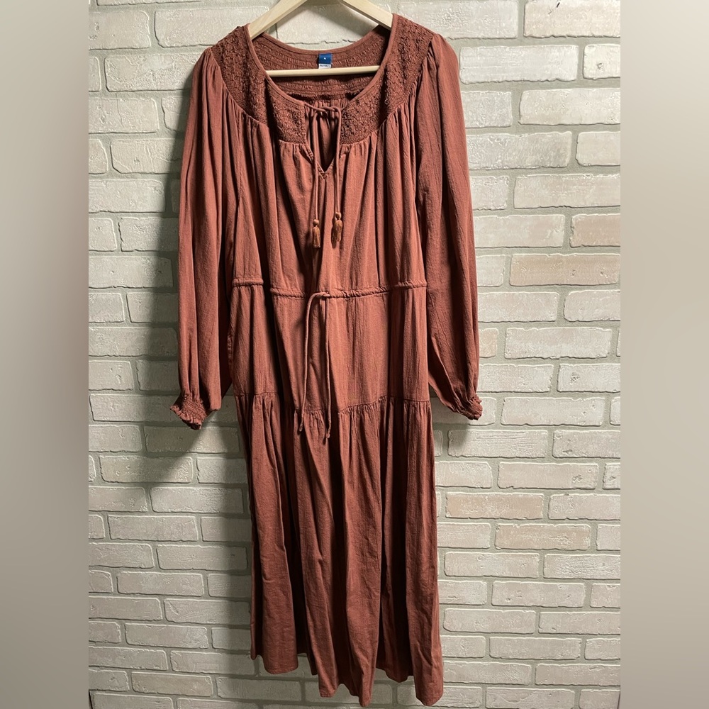 Old navy rustic orange Dress XL
